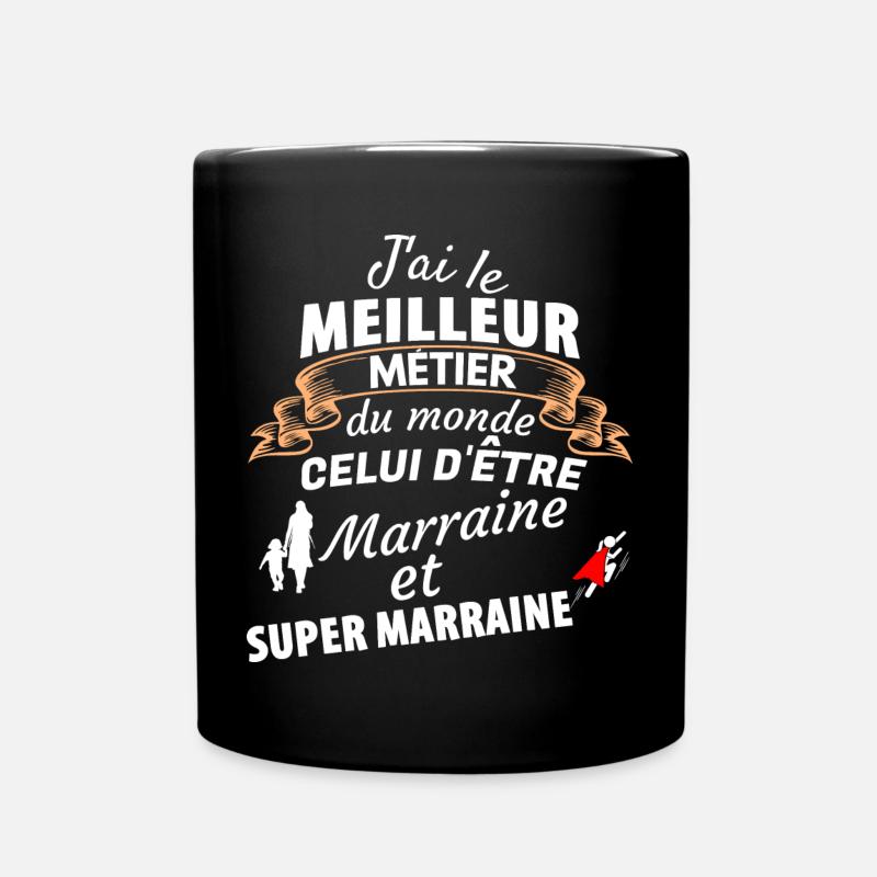 Hommage an Marine und Super Mom - Tasse einfarbig - Schwarz