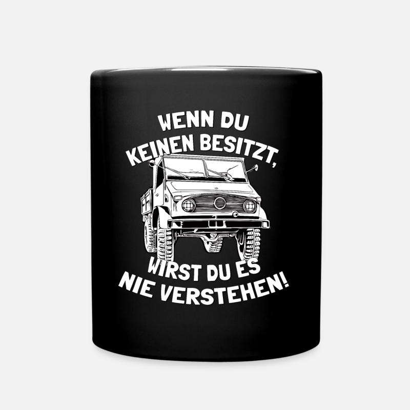 Unimog 404 - Offroad - Universal Motorgerät - Tasse einfarbig - Schwarz
