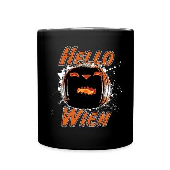 Bonjour Vienne, - Mug uni - noir - Devant