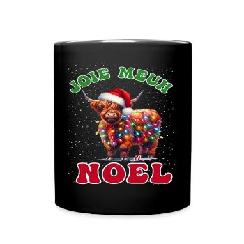 Joie Meuh Noël Cadeau Humoristique Vache Noël - Mug uni - noir - Devant