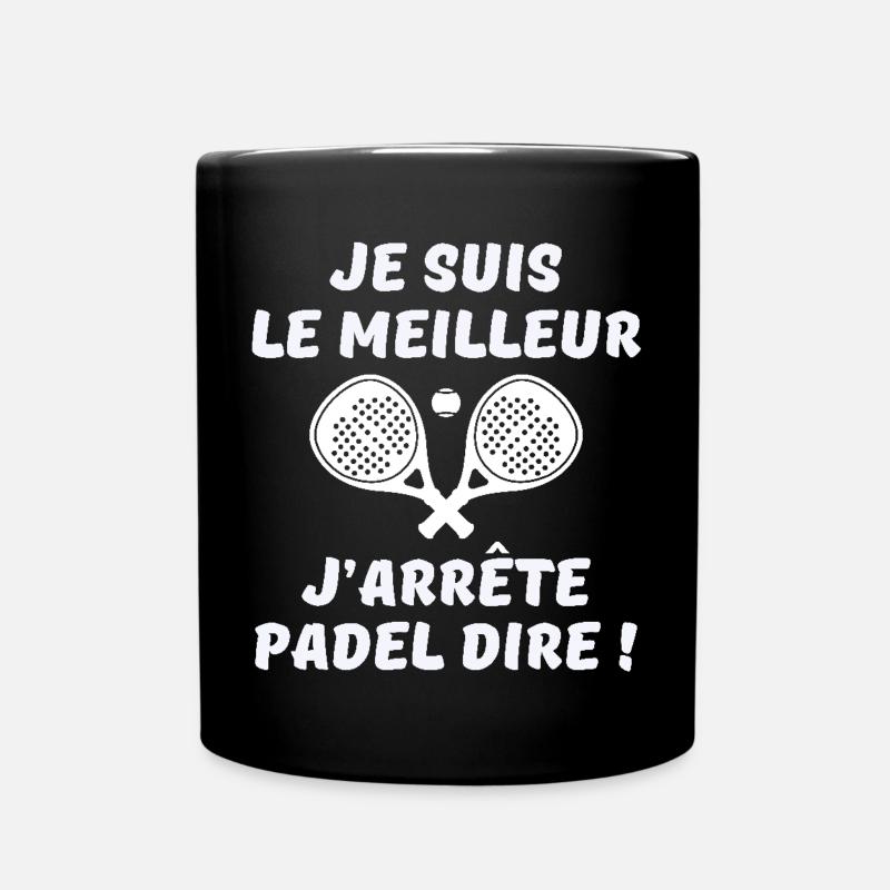 padel, raquette de padel, fan de padel - Mug uni - noir