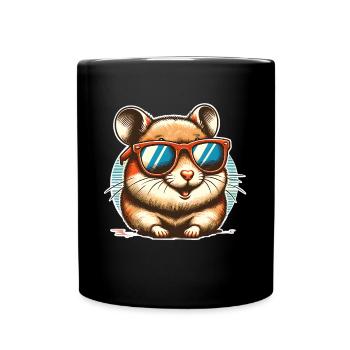 Hamster - Tasse einfarbig - Schwarz - Vorne