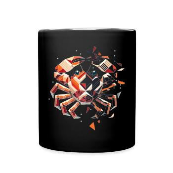 Motif du crabe – Beauté fragile de la mer - Mug uni - noir - Devant
