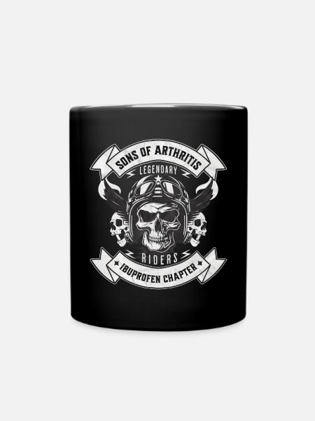 Sons of Arthritis Ibuprofen Chapter Biker - Tasse einfarbig - Schwarz
