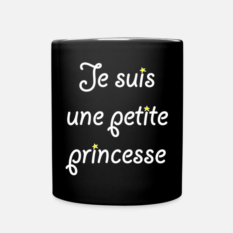 Je suis une petite princesse - Mug uni - noir