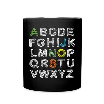 JONAS Vorname Outfit Einschulung Geburtstag Name - Tasse einfarbig - Schwarz - Vorne