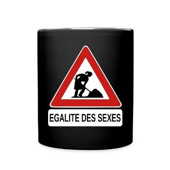 Gender equality - Full Colour Mug - black - Front