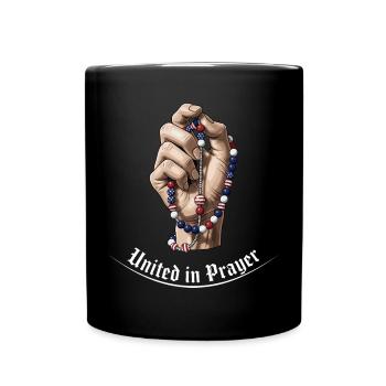 Vereint im Gebet - Tasse einfarbig - Schwarz - Vorne