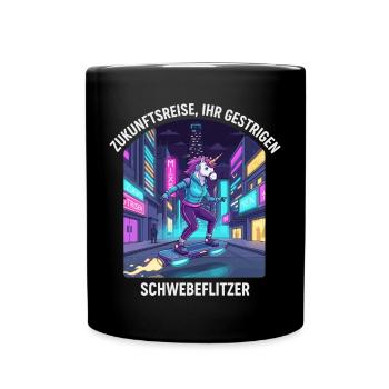 Unicorn of the future - Full Colour Mug - black - Front