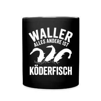 Wels Waller fischen Sportfischen - Tasse einfarbig - Schwarz - Vorne