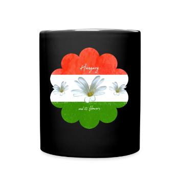 Drapeau de la Hongrie Drapeau hongrois - Mug uni - noir - Devant