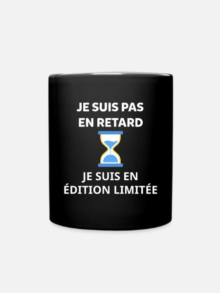 Ich komme nicht zu spät - Tasse einfarbig - Schwarz