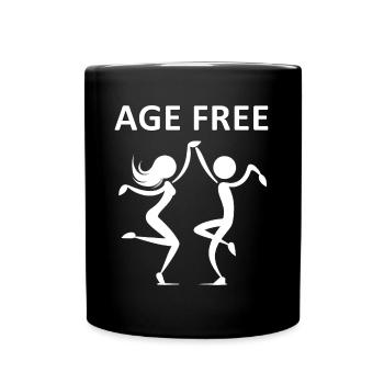 Timeless Joy Stylish Illustration Design - Full Colour Mug - black - Front