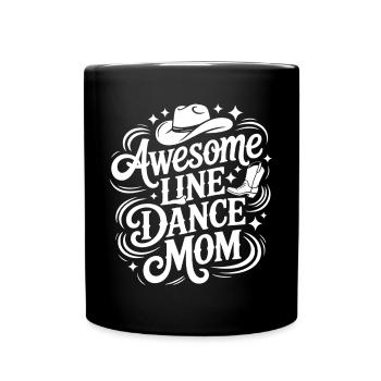 Line Dance Mom Wonderful Line Dance Mom - Full Colour Mug - black - Front