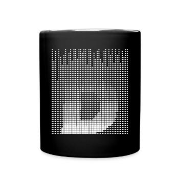 Letter D, name, the letter D - Full Colour Mug - black - Front