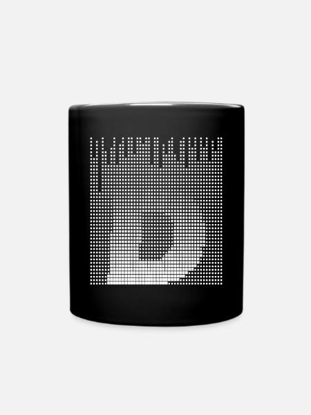 Letter D, Name, der Buchstabe D - Tasse einfarbig - Schwarz