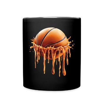 Basket-ball dégoulinant - Mug uni - noir - Devant