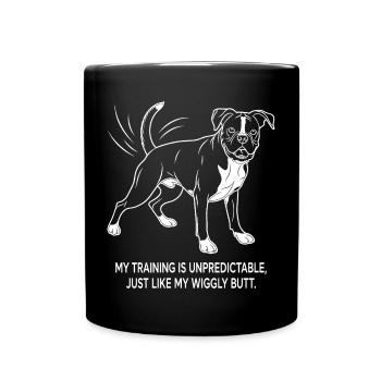 Unpredictable training and wobbly buttocks - Full Colour Mug - black - Front