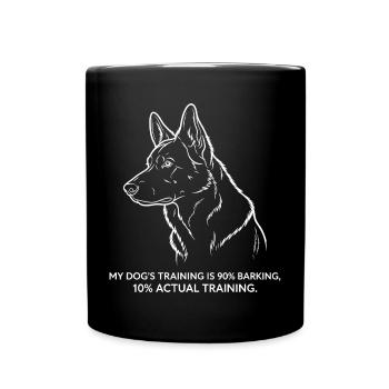Aboyer au lieu d’obéir - Mug uni - noir - Devant