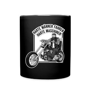 Des hommes durs, des machines dures - Mug uni - noir - Devant