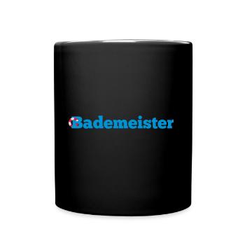 Bademeister - Tasse einfarbig - Schwarz - Vorne