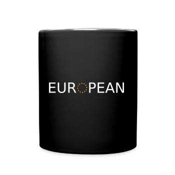 européen - Mug uni - noir - Devant