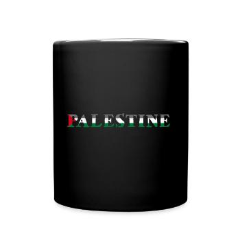 Palestine Peace Gaza Strip Flag Middle East - Full Colour Mug - black - Front