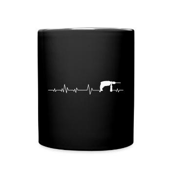 Outil artisan - Mug uni - noir - Devant