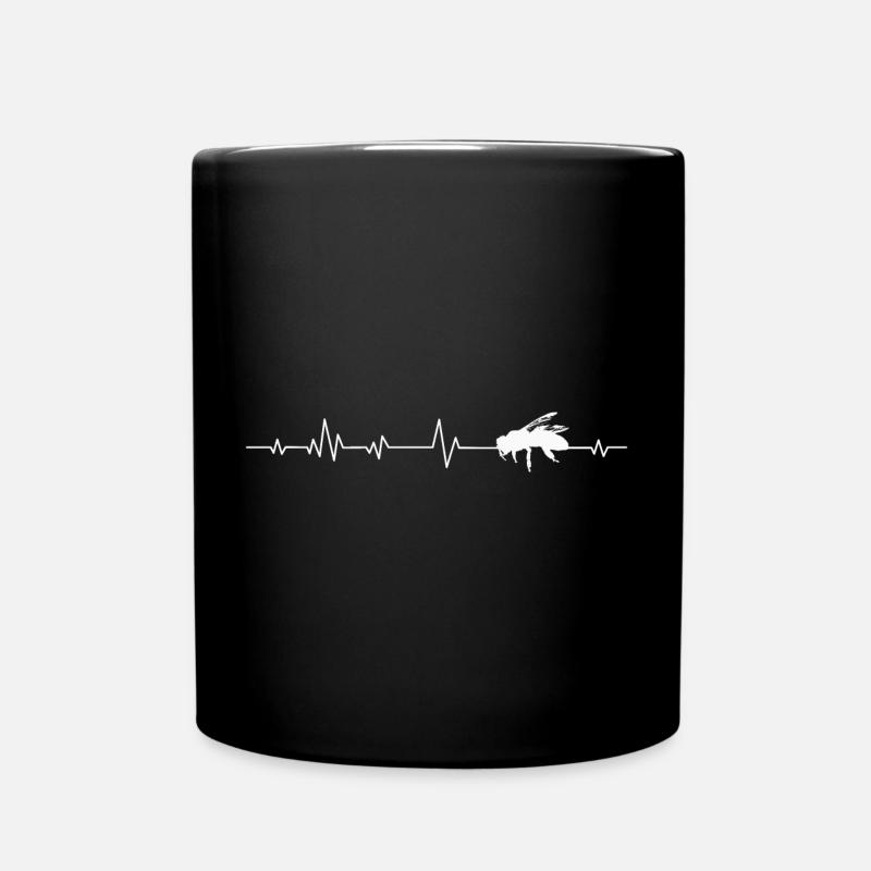 Biene Bienen - Tasse einfarbig - Schwarz