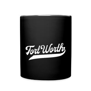 Fort Worth - Full Colour Mug - black - Front
