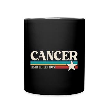 Sternzeichen Krebs - Tasse einfarbig - Schwarz - Vorne