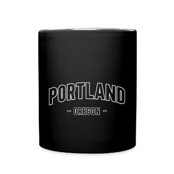 Portland - Tasse einfarbig - Schwarz - Vorne