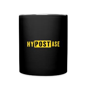 post postbote flaschenpost - Tasse einfarbig - Schwarz - Vorne