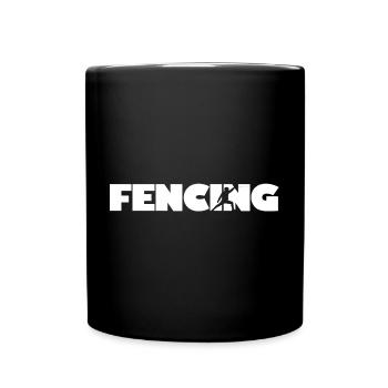Fechten - Tasse einfarbig - Schwarz - Vorne