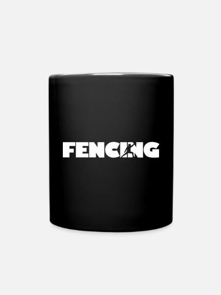 Fechten - Tasse einfarbig - Schwarz