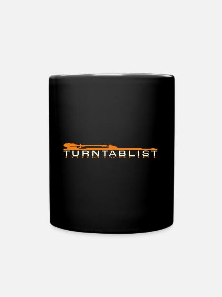 Turntablist - DJ Style - Full Colour Mug - black