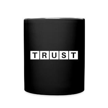 TRUST WHITE KOLLEKTION - Tasse einfarbig - Schwarz - Vorne