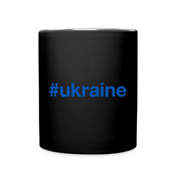 UKRAINE Hashtag - Full Colour Mug - black - Front