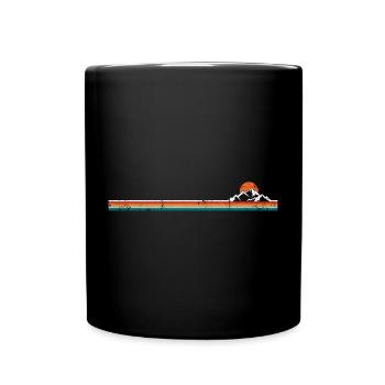 Mountain vintage - Full Colour Mug - black - Front