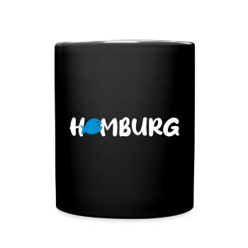 Hambourg Poisson Vecteur Citation Fan Hanséatique Nordique - Mug uni - noir - Devant