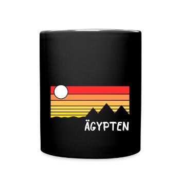 Ägypten Urlaub Reise Egypt - Tasse einfarbig - Schwarz - Vorne