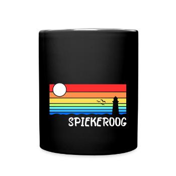 Spiekeroog Nordsee Ostfriesische Insel Geschenk - Tasse einfarbig - Schwarz - Vorne
