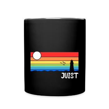 Juist Nordsee Ostfriesische Insel Geschenk - Tasse einfarbig - Schwarz - Vorne