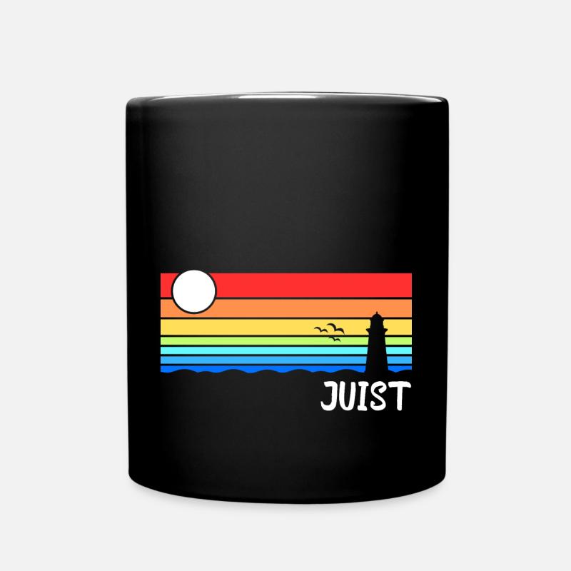 Juist Nordsee Ostfriesische Insel Geschenk - Tasse einfarbig - Schwarz