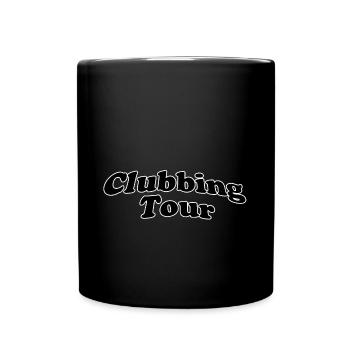 Clubbing tour - Tasse einfarbig - Schwarz - Vorne