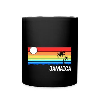 Jamaica Caribbean Island Vacations - Full Colour Mug - black - Front