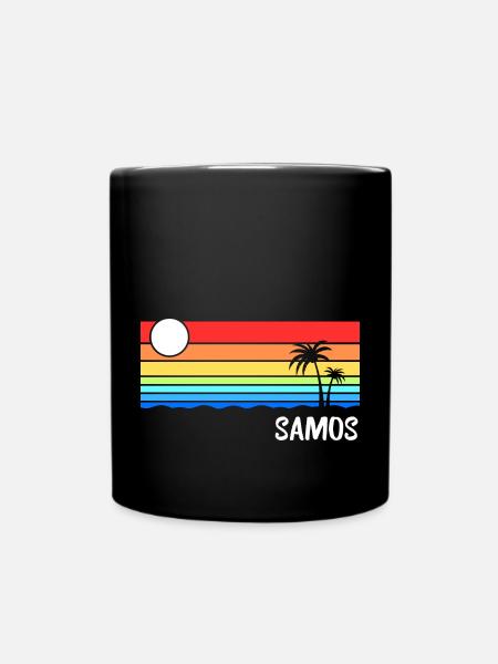 Samos Griechenland Insel Urlaub Idee - Tasse einfarbig - Schwarz