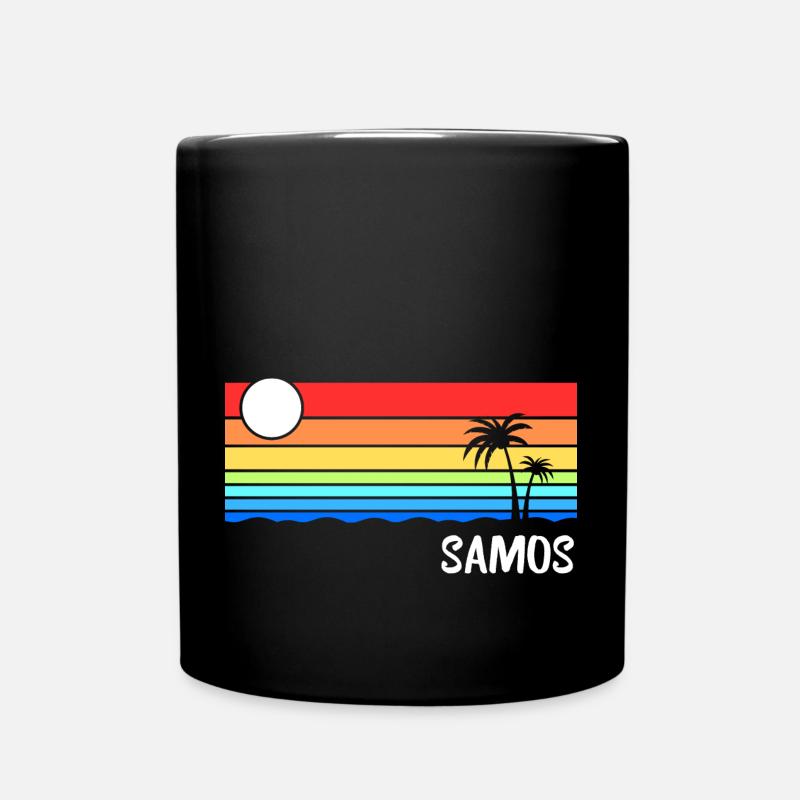 Samos Griechenland Insel Urlaub Idee - Tasse einfarbig - Schwarz