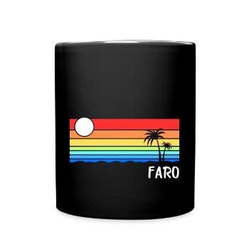 Faro Algarve Portugal Idée de vacances - Mug uni - noir - Devant