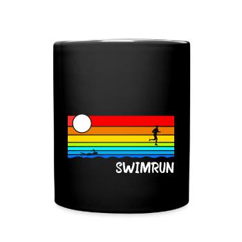 SwimRun Natation Jogging Sports d’endurance Idée - Mug uni - noir - Devant